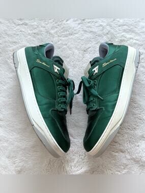 Santoni men green atlas sneakers size 11 US